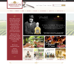 Mission Liquor site screenshot