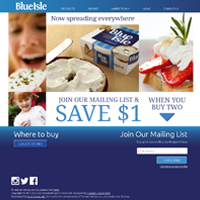 Screenshot Blue Isle homepage