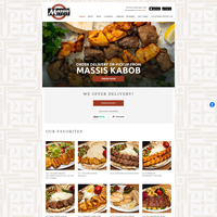 Screenshot Massis Kabob homepage